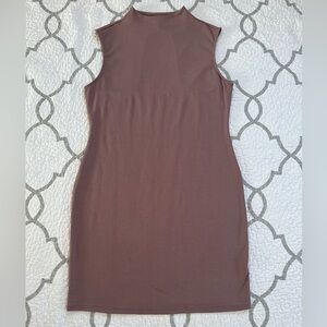 Madden NYC Mauve Jersey High Neck Bodycon Mini Dress Women’s size XL